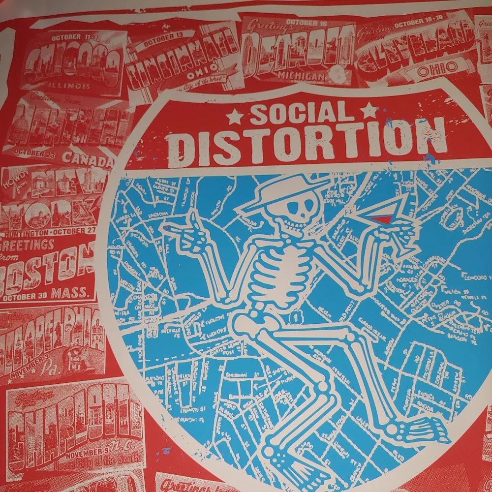 Social distortion 2019 fall tour poster - Picture 10 of 11